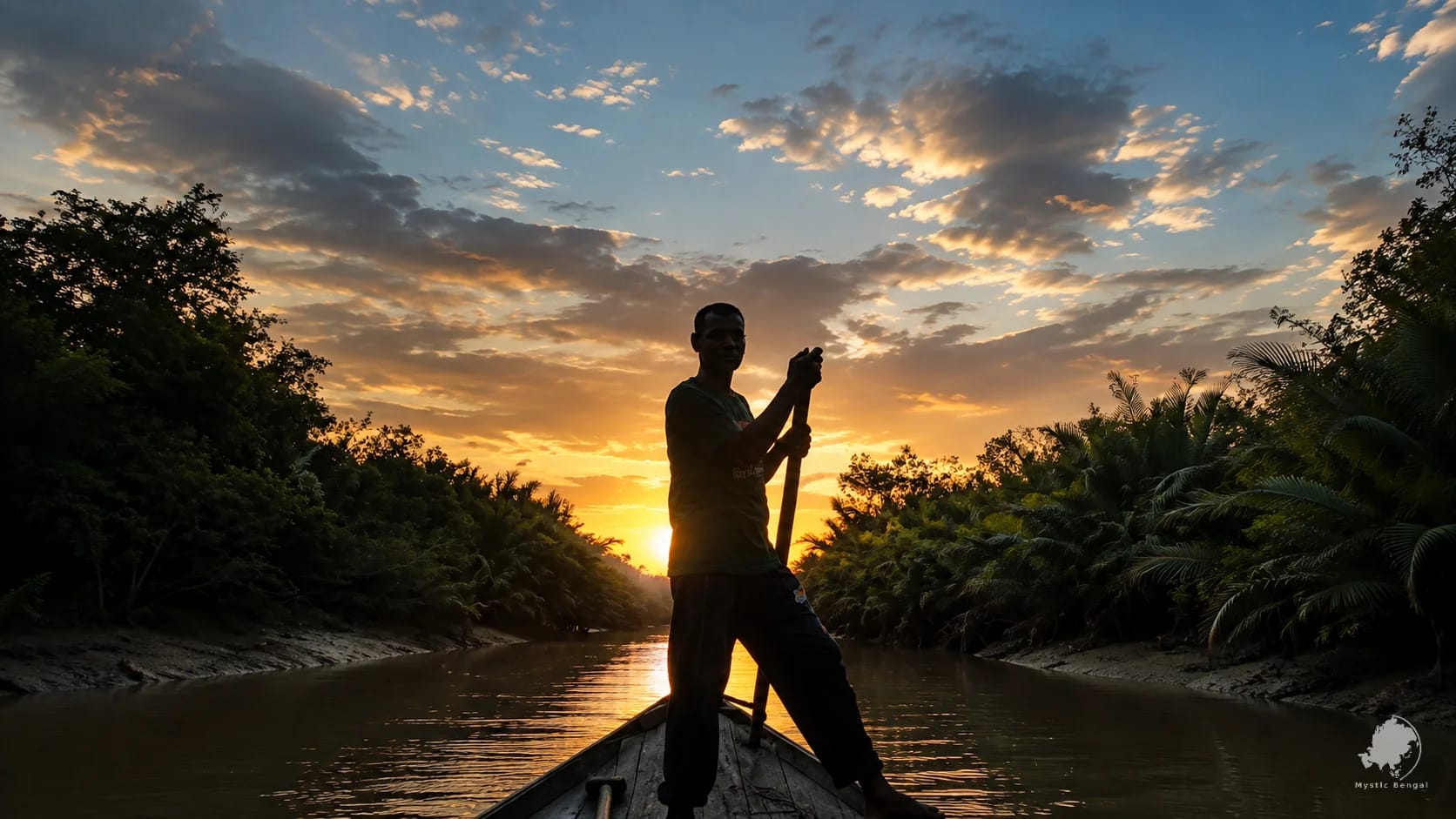 Mangrove channels of the Sundarbans Bangladesh