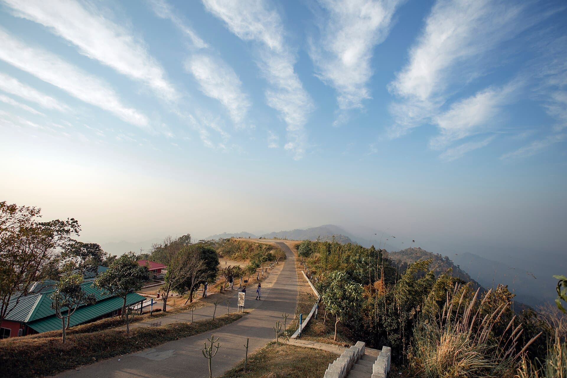 Ridge line above the clouds at Nilgiri