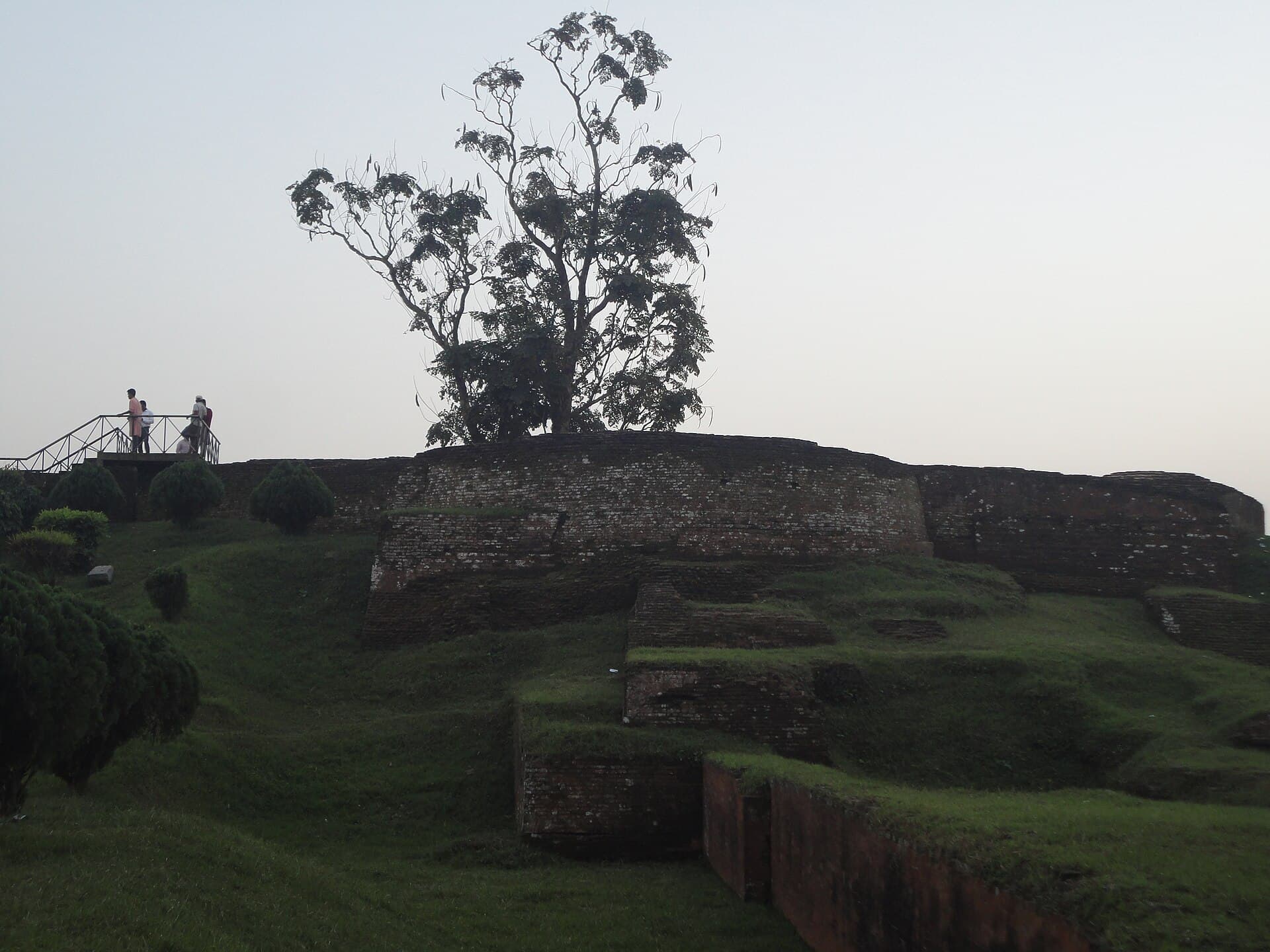Sunset over the ruins of Mahasthangarh
